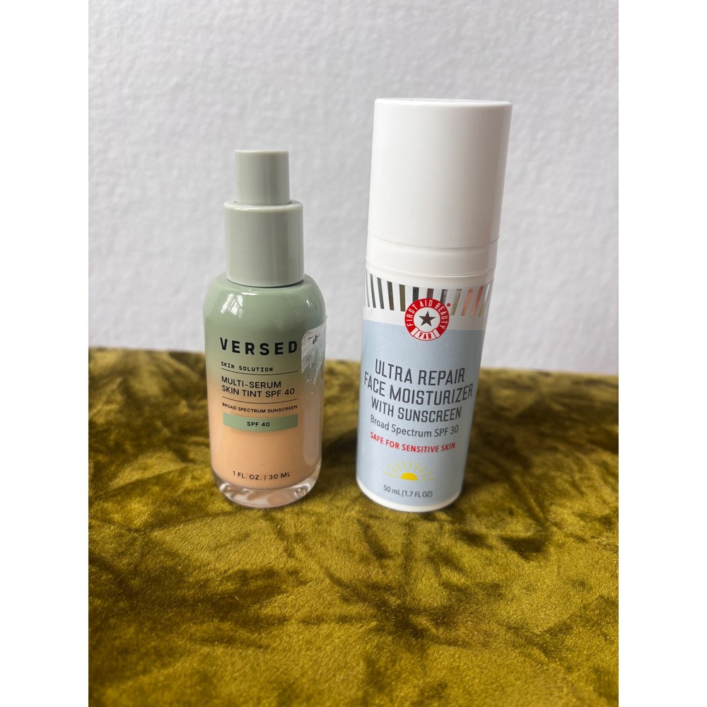 Versed Skin Tint SPF 40 First Aid Beauty Ultra Repair Face Moisturizer‎ SPF 30